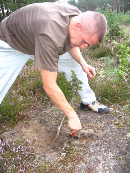 Ja i moje nowe drzewko.