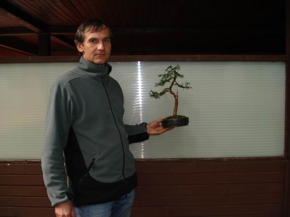 KorzeĂą ze swoim drzewkiem.